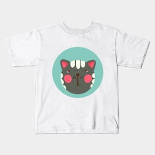 cute silly drawn kitty cat design 2 Kids T-Shirt